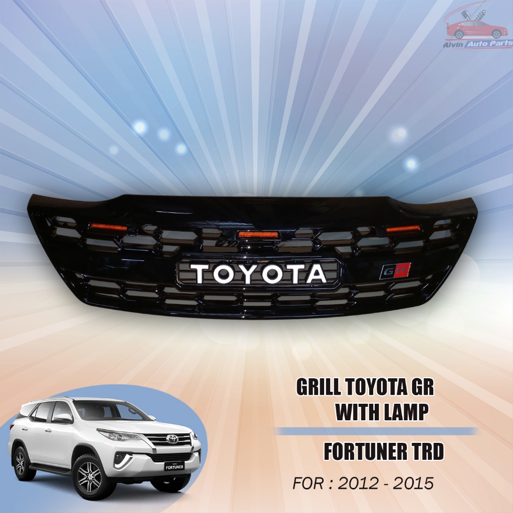 GRIL GRAND FORTUNER 2012 - 2015 MODEL TOYOTA WITH LAMPU / GRILL LAMPU GRAND FORTUNER 2012 -2015