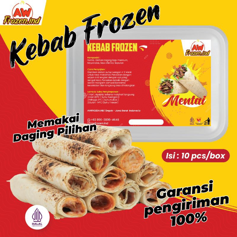 

AWFrozen / Kebab Frozen Mentai Isi 10pcs