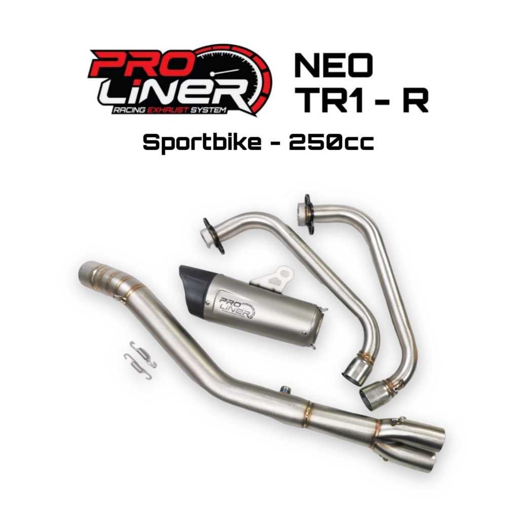 Knalpot Proliner Neo TR1R Sport 250cc Motor Sport Silincer Fullsystem Modificazone Aksesoris Modifik