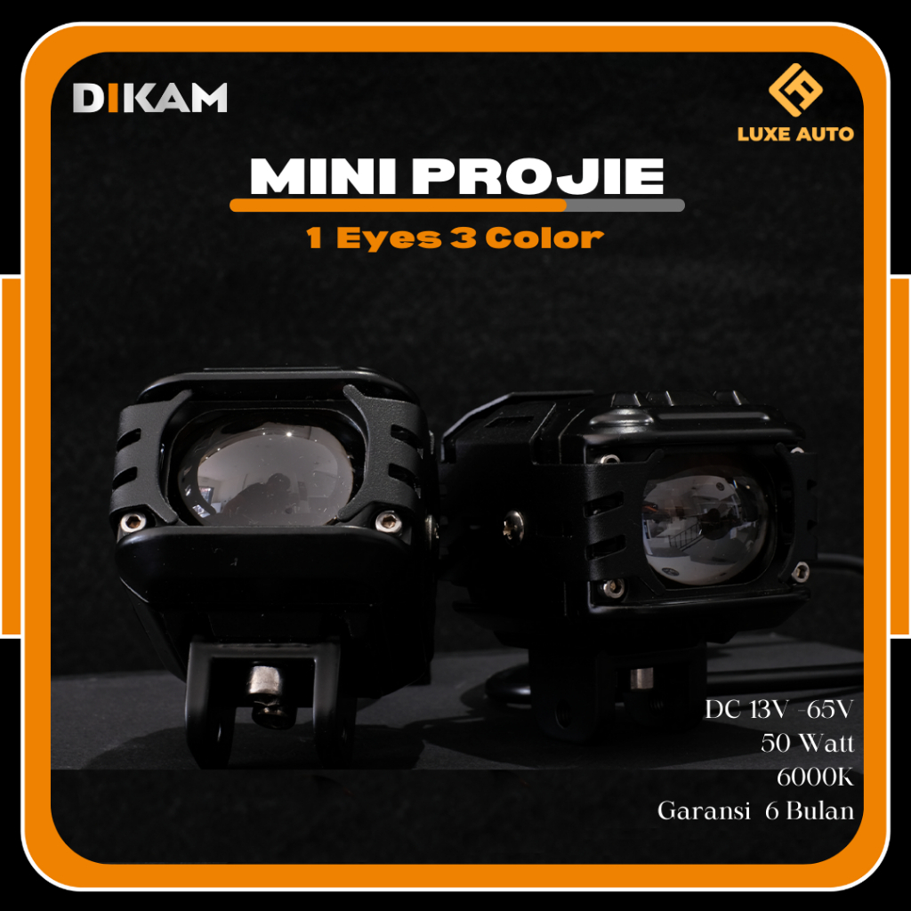LA ~ ORI&BERGARANSI Lampu Laser Mini Projie 1 Mata /Lampu Mini projie 1 Mata 3 Warna Sepasang