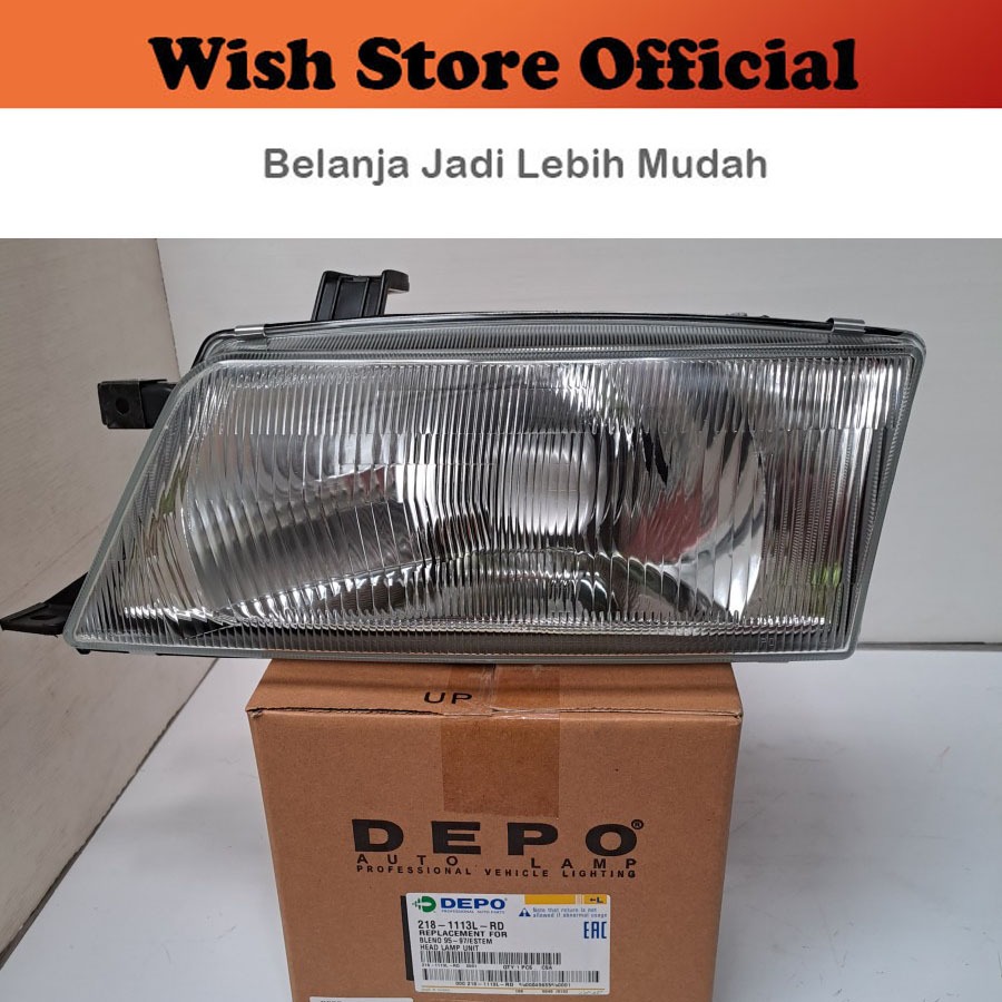 [PCS] HEAD LAMP LAMPU BESAR DEPAN HEADLAMP Baleno 1995 1996 1997 1998 1999 DEPO