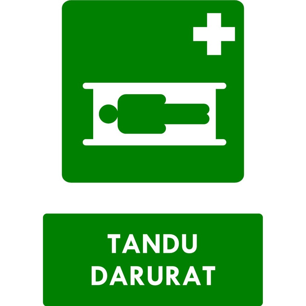 

SIGN STICKER RAMBU TANDU DARURAT STIKER K3 PPPK STICKER P3K TANDU DARURAT HIJAU