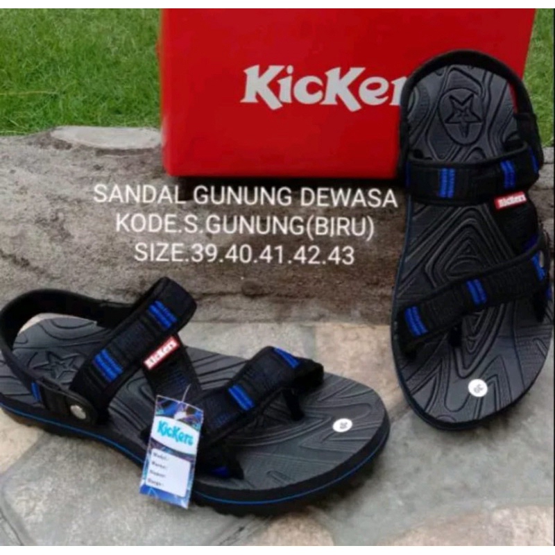 (COD) SANDAL GUNUNG PRIA KICKERS MURAH BERKUALITAS TALI ANTI PUTUS SANDAL SELOP SLOP COWOK PRIA REMA