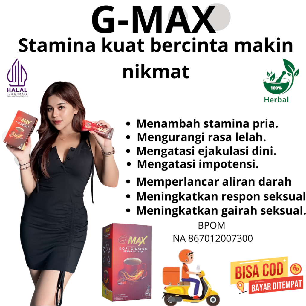 

G-MAX GINSENG kopi kuat tahan lama sex 100% original paling laris meningkatkan stamina pria dewasa di atas ranjang penambah kejantanan dan vitalitas