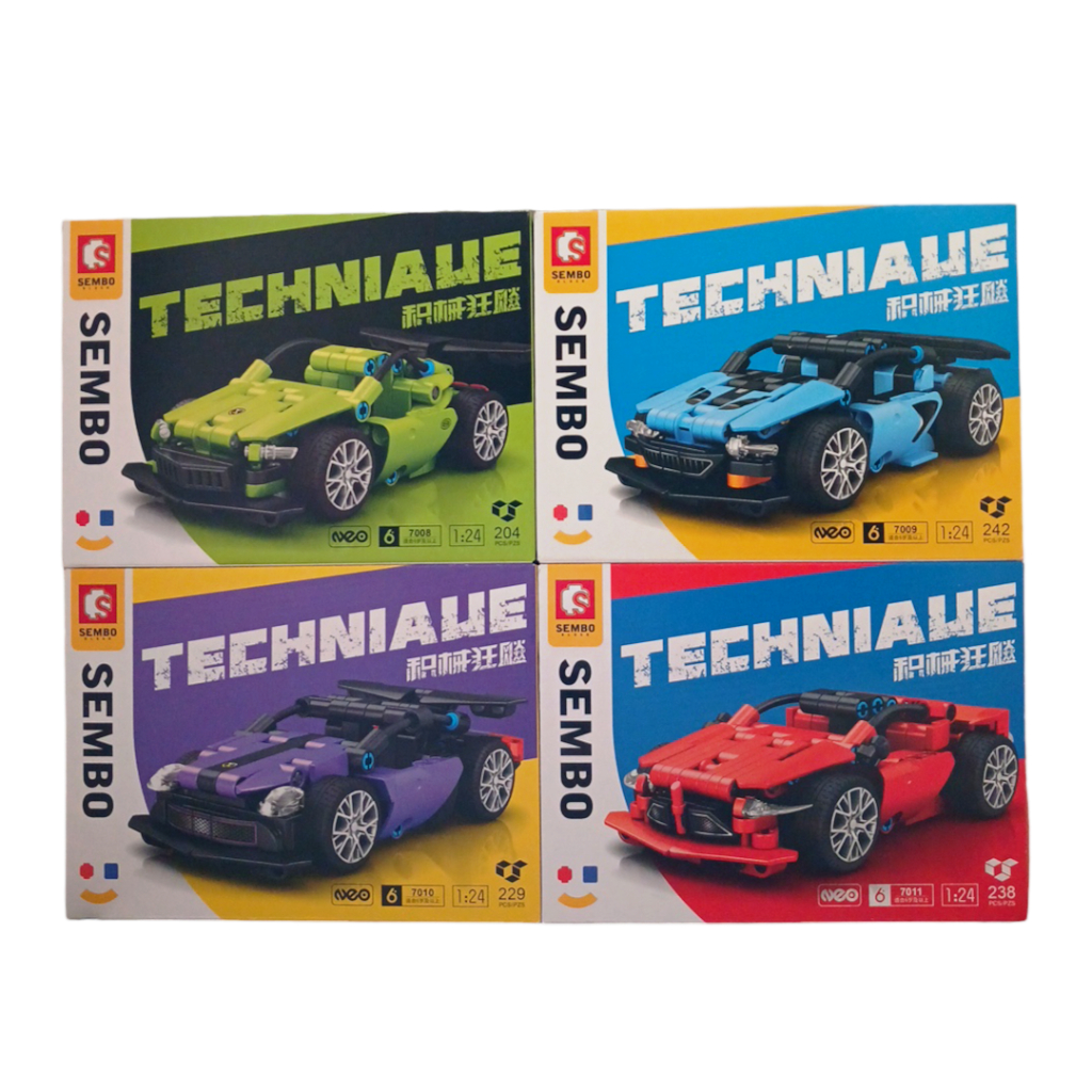 Sembo Block Techniaue Racing Sport Car 7008 - 7011
