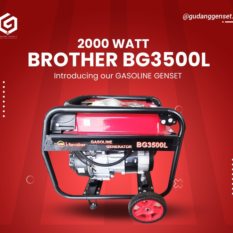 Genset | 2000 Watt | Bensin Brother BG3500L Murah