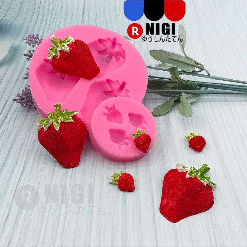 

NIGI Strawberry Silikon Buah Cetakan Jelly Mold Kue Dekorasi Permen Cetakan