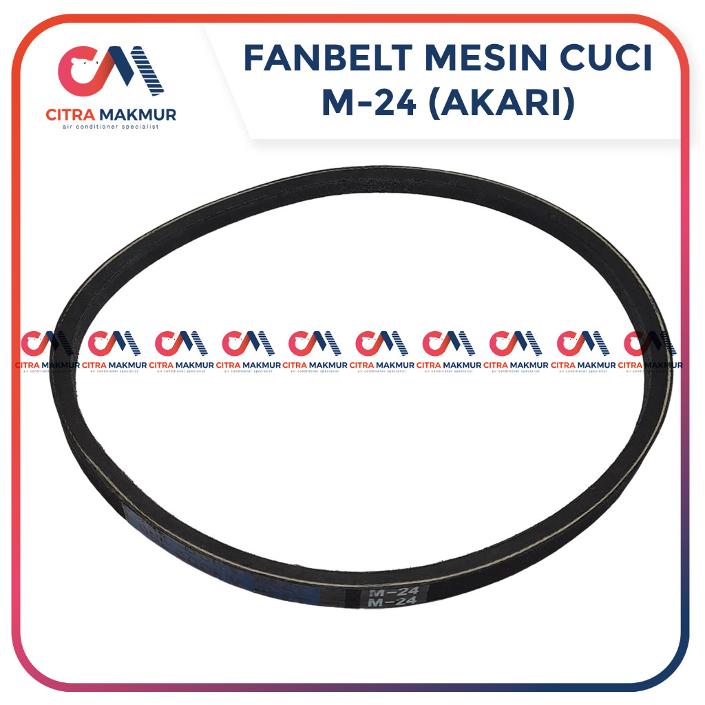 Fanbelt Mesin Cuci Pengering M24 1 2 tabung Akari fan belt tali kipas Vanbelt o 570 E