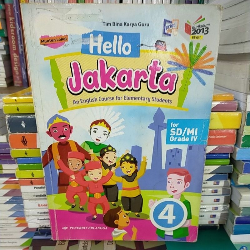 Buku bekas Hello Jakarta untuk SD/MI kelas 4 revisi by erlangga