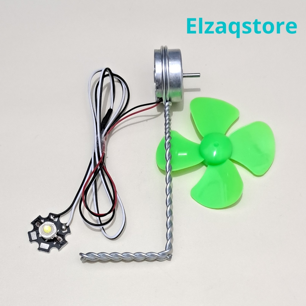 Lampu Layangan Dinamo DVD 1 LED HPL Fullset Siap Pakai