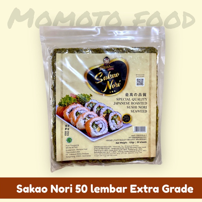 

KODE A92C Sakao Sushi Nori Extra Grade 5 lembar