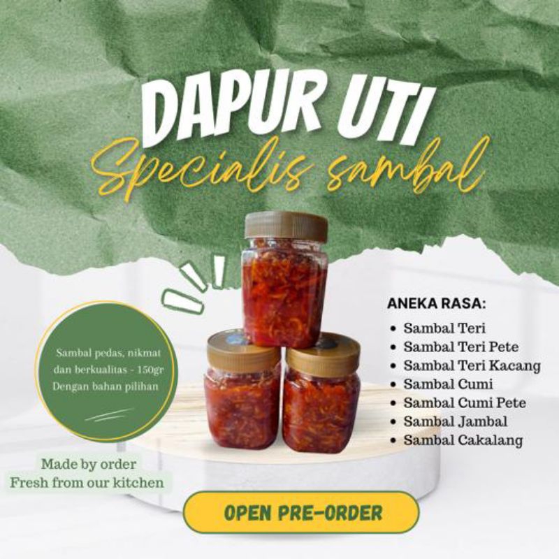 

Specialis Sambal Pedas Gurih Homemade