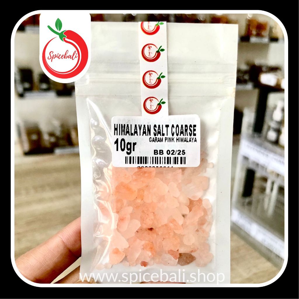 

Garam Pink Himalaya Kasar 10 gr / Himalayan Pink Salt Coarse 10 gr / Himalaya Pink Salt Rock