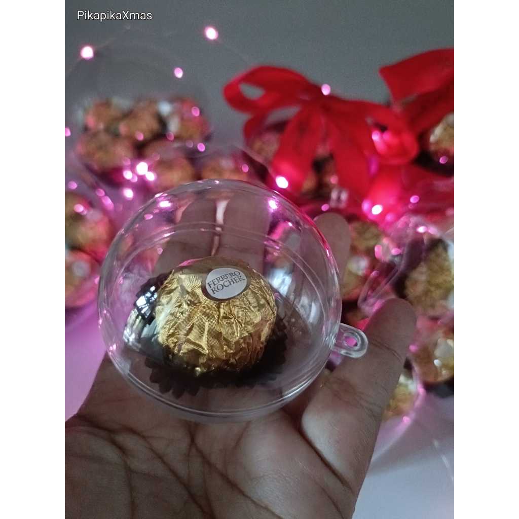 Bola Bening Natal 6cm Fillable / Acrylic Ball "PIKA AKRILIK"