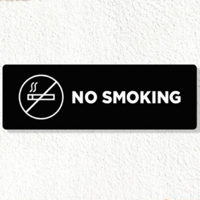 

sign akrilik no smoking