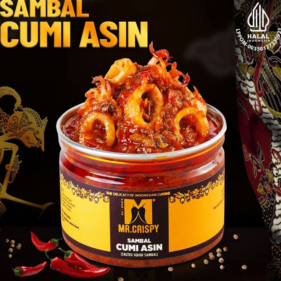 

KODE D47V Sambal Cumi AsinPeteBajak EbiTeri Medan Sambel MrCrispy