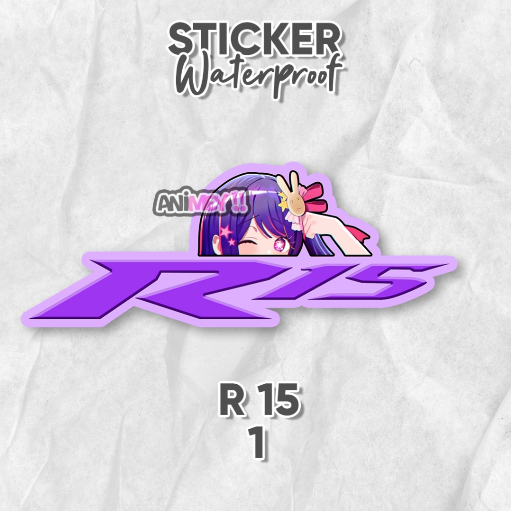 Stiker Anime Logo Yamaha R 15 / Stiker Anime Waterproof