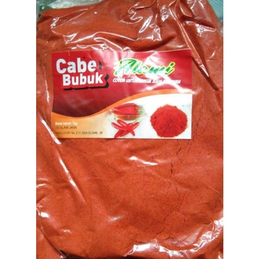 

KODE I67D 1kg CABE BUBUK HALUS ORI XTRA PEDAS