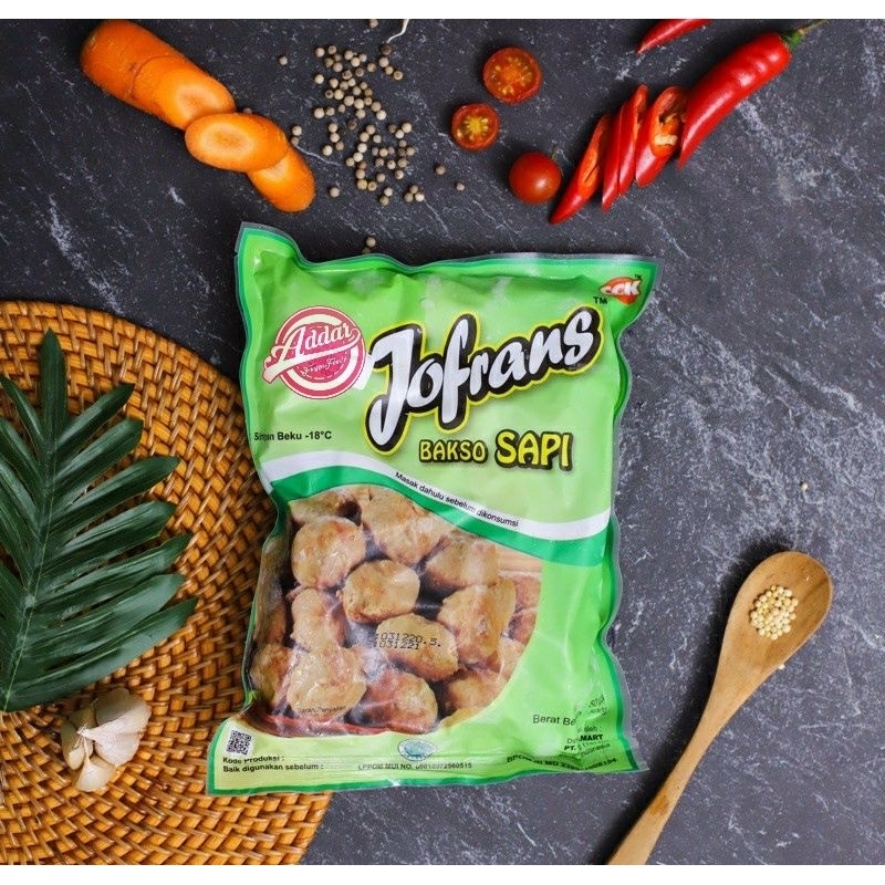 

Jofrans Bakso Sapi 500gr isi 50