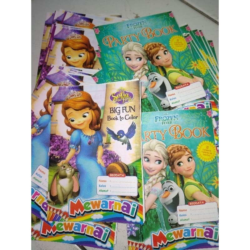 

buku mewarnai gambar anak mini