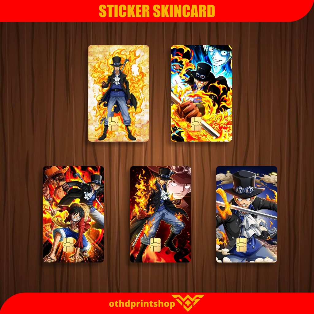

Stiker Sticker Skin Kartu Atm SABO ONEPIECE Special Edition | othdart