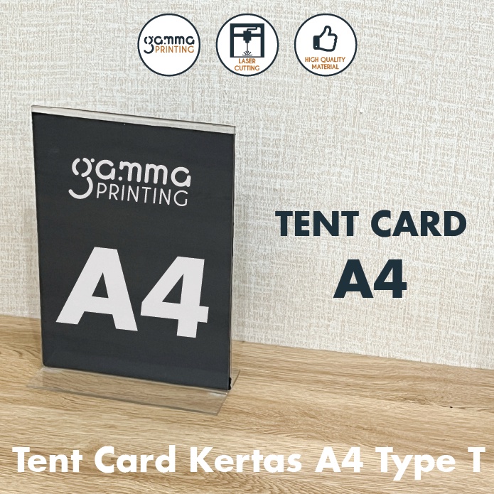 

Premium Akrilik Tempat Brosur A4 Acrylic Tent Card Holder 2 Sisi Selebaran WPR