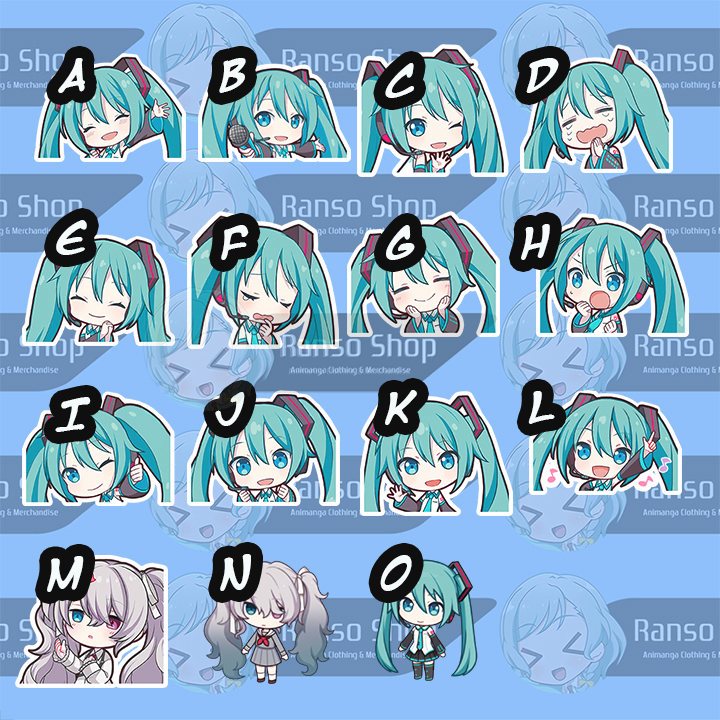 

Sticker Project Sekai MikuChibi | Stiker Vinyl Satuan Hatsune Miku Chibi | Stiker Glossy Doff Anime Waifu Manga Game Vinil Miku Nightcord