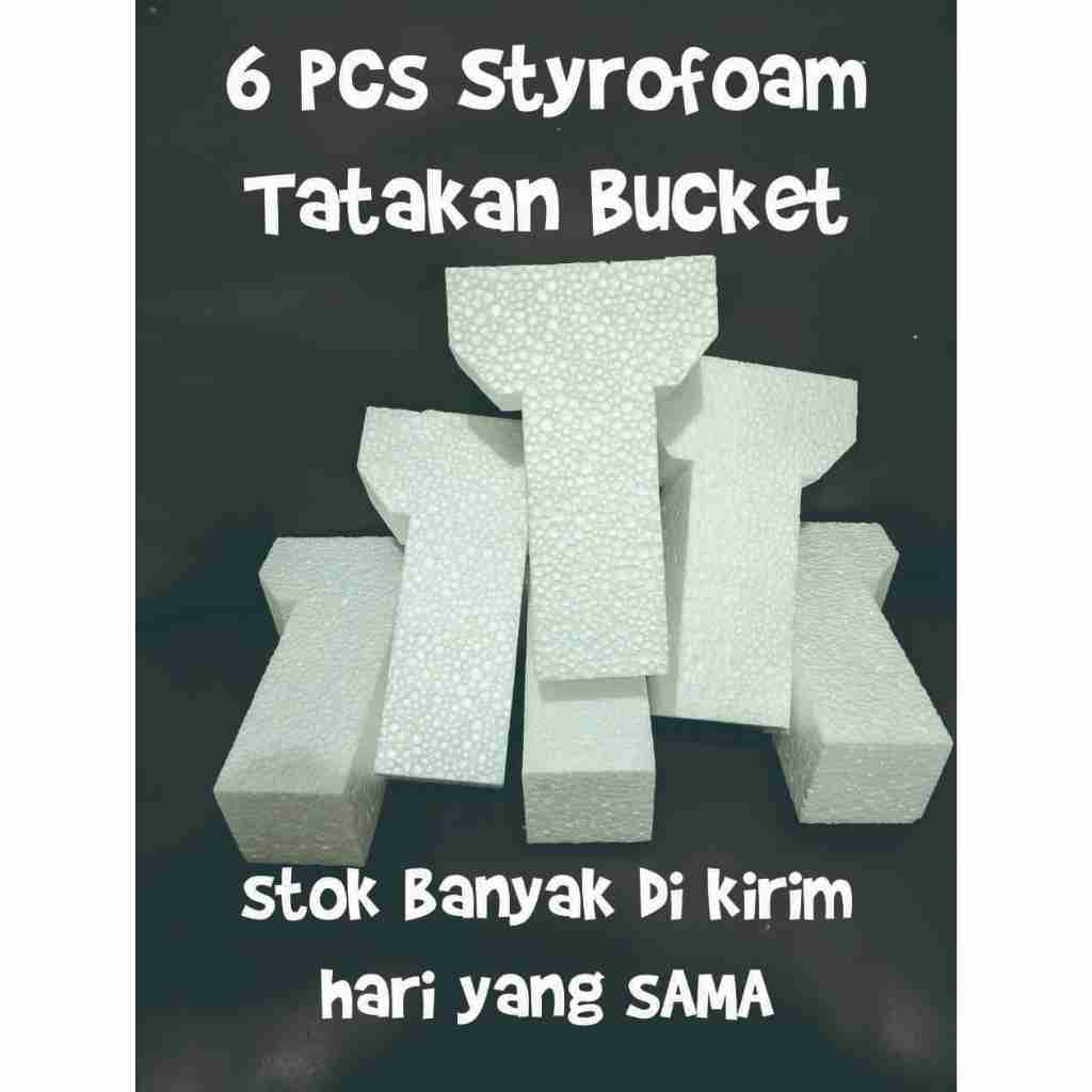 

( 6 pcs) Tatakan Buket Bunga-Styrofoan Tatakan Bahan Buket DIY