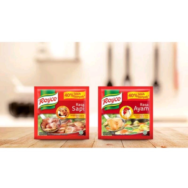 

Royco Ayam Sapi 9gr isi 1 renceng 12pcs