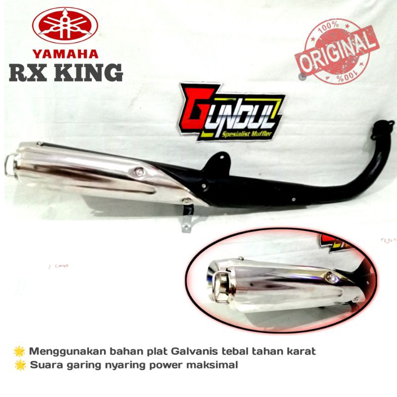 Knalpot racing exhaust RX king RX spesial tameng peredam Original