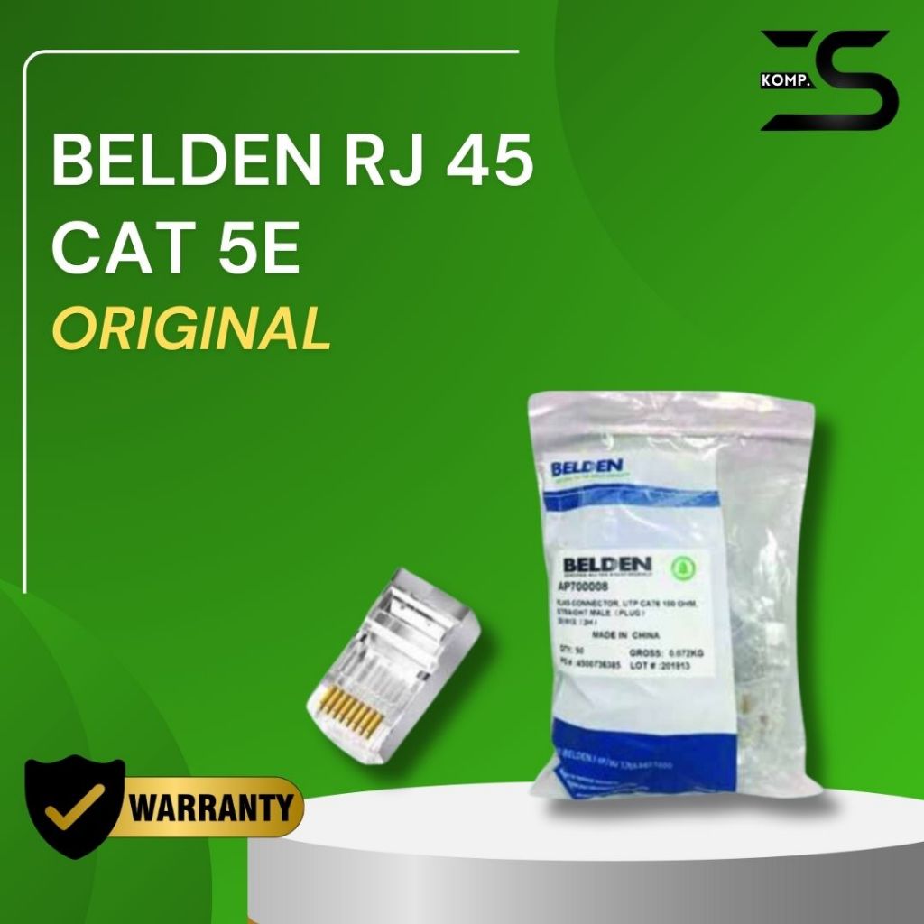 Konektor RJ45 Belden UTP Cat.5 RJ45 50pcs Original - Belden RJ45 - Konektor RJ45
