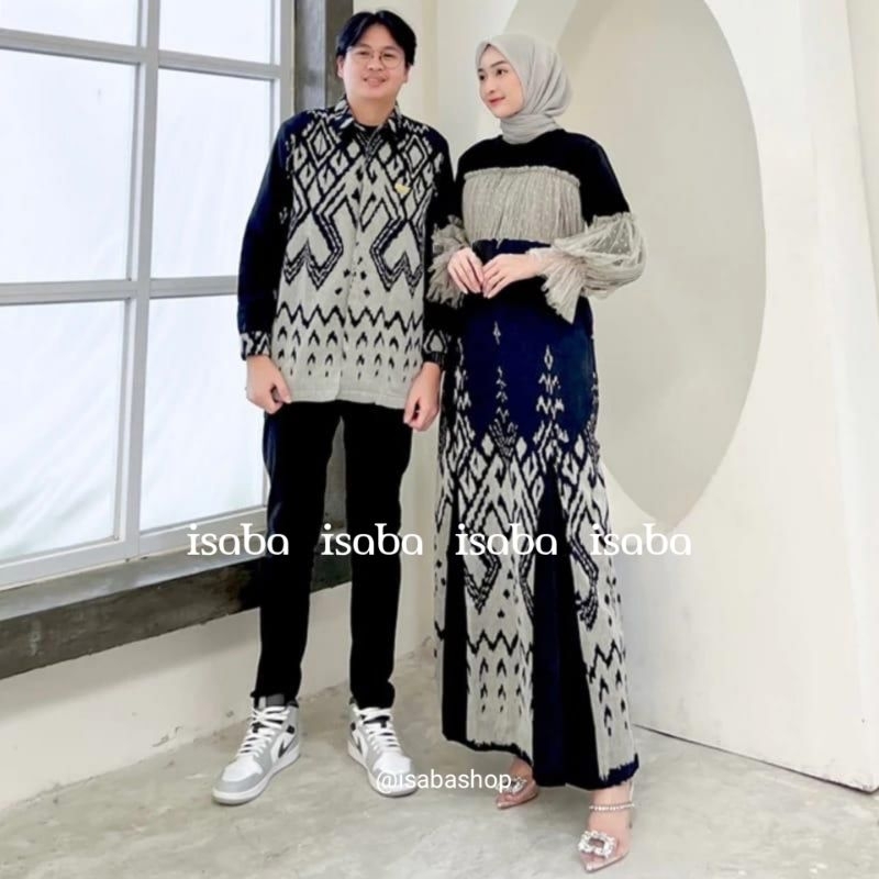 GAMIS COUPLE KONDANGAN DRESS RAHAYU TENUN KEKINIAN MODERN DRESS WANITA MODERN