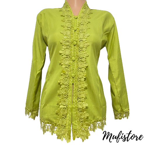 Atasan kebaya encim anak tanggung SMP tangan panjang - Kebaya modern encim tanggung usia 9-12 tahun 