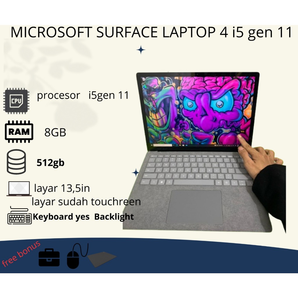 MICROSOFT SURFACE LAPTOP 4 i5 gen 11