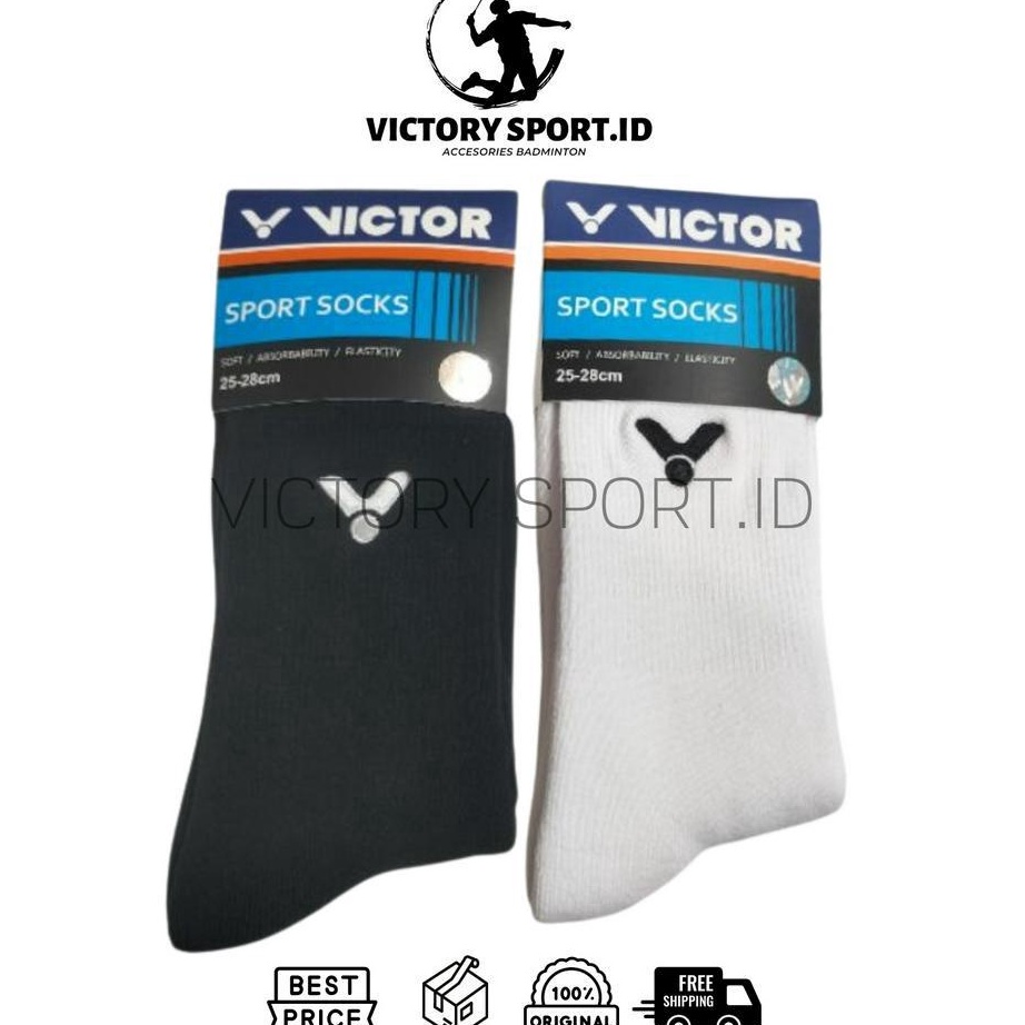 Beli Sekarang  Kaos Kaki Victor SK 19  SK19 Black  White
