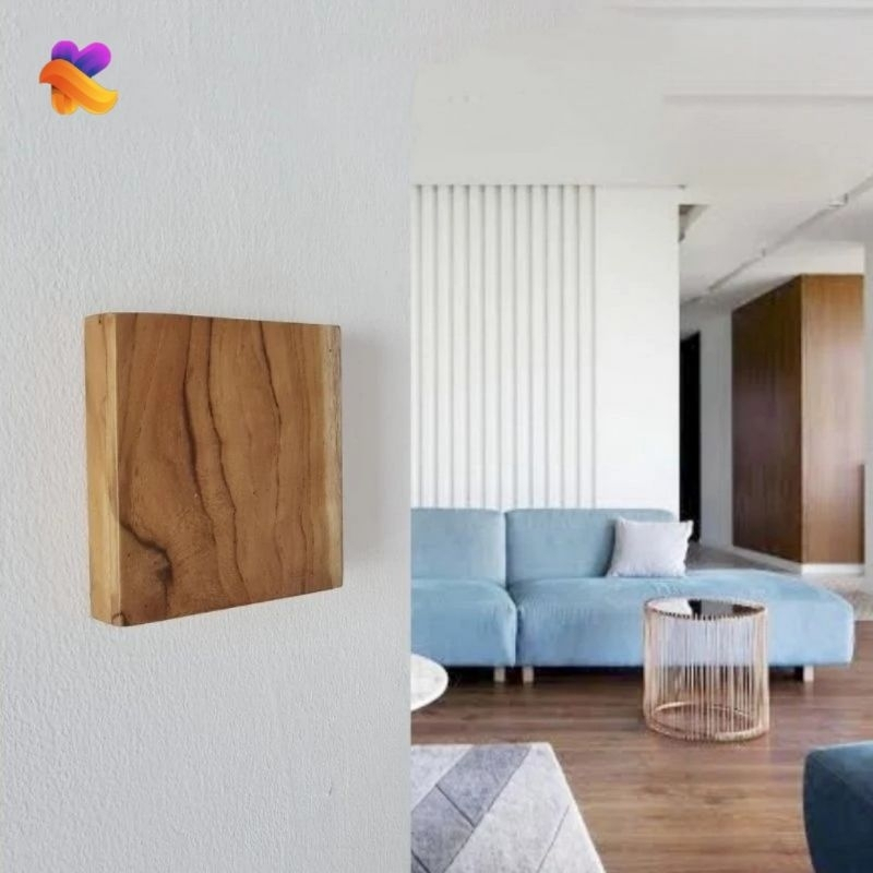 Frame Saklar Lampu Kayu Mahonii 100% 3D Glow in the Dark/Frame Saklar