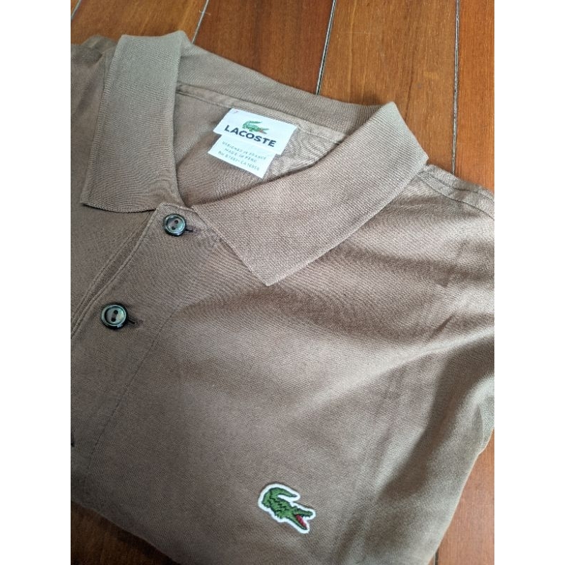 Baju Polo Lacoste Coklat SZ L