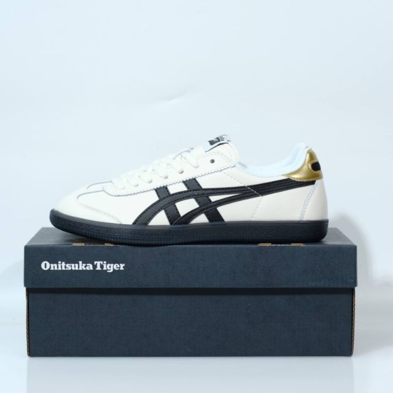 Sepatu Kasual | Onitsuka Tiger Tokuten Shoes 'white Black Gold | Warna Putih Strip Hitam | Lengkap B
