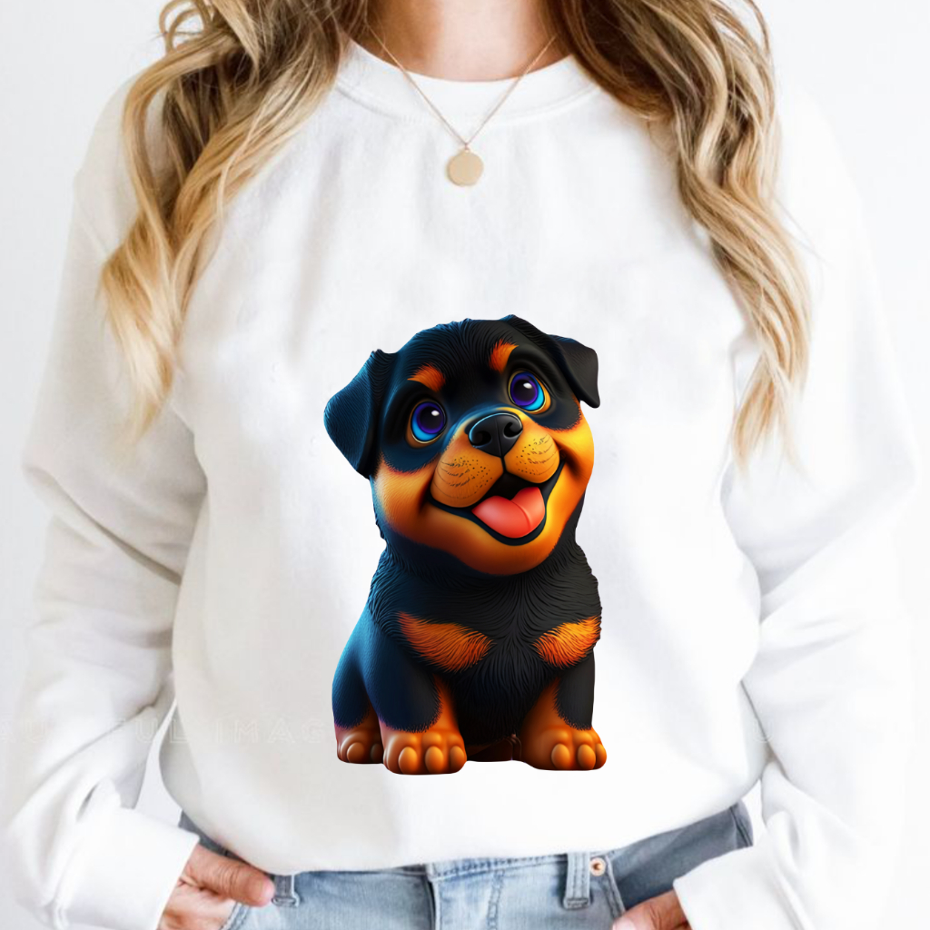 Orora Sweater Wanita Korea Cute Herder Dog - Baju Atasan Sablon High Quality Pria Wanita Ukuran S M L XL XXL XXXL keren Original SW OR3D 49