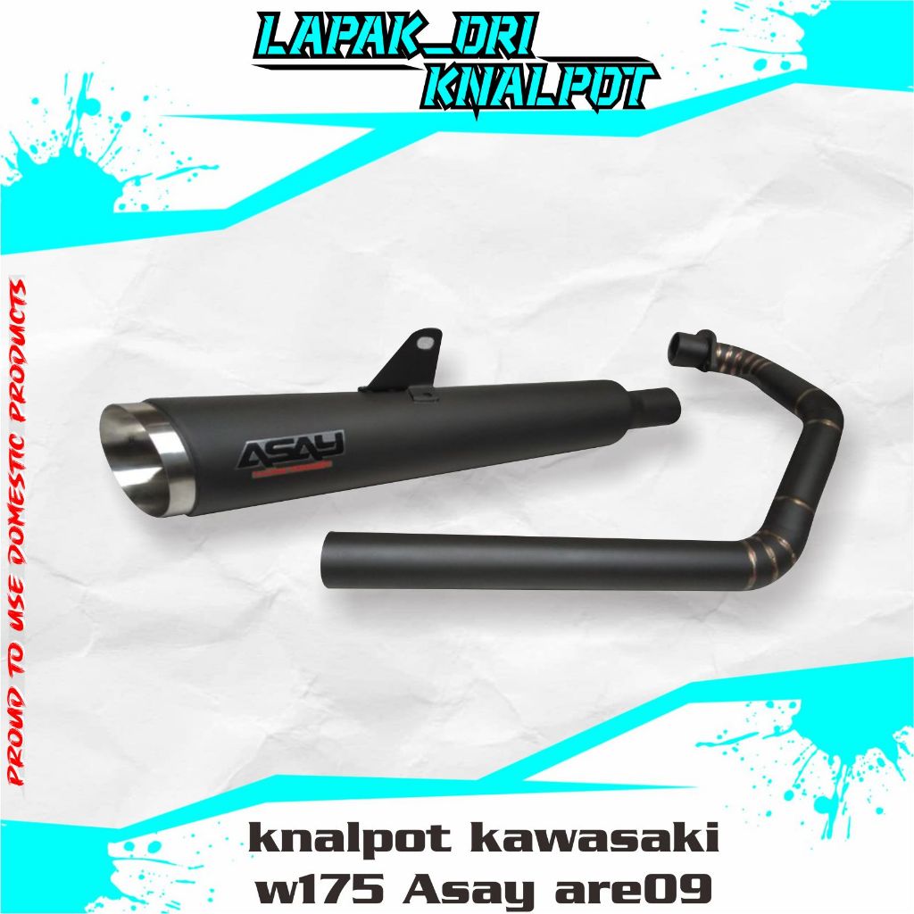 knalpot kawasaki w175 Asay are09
