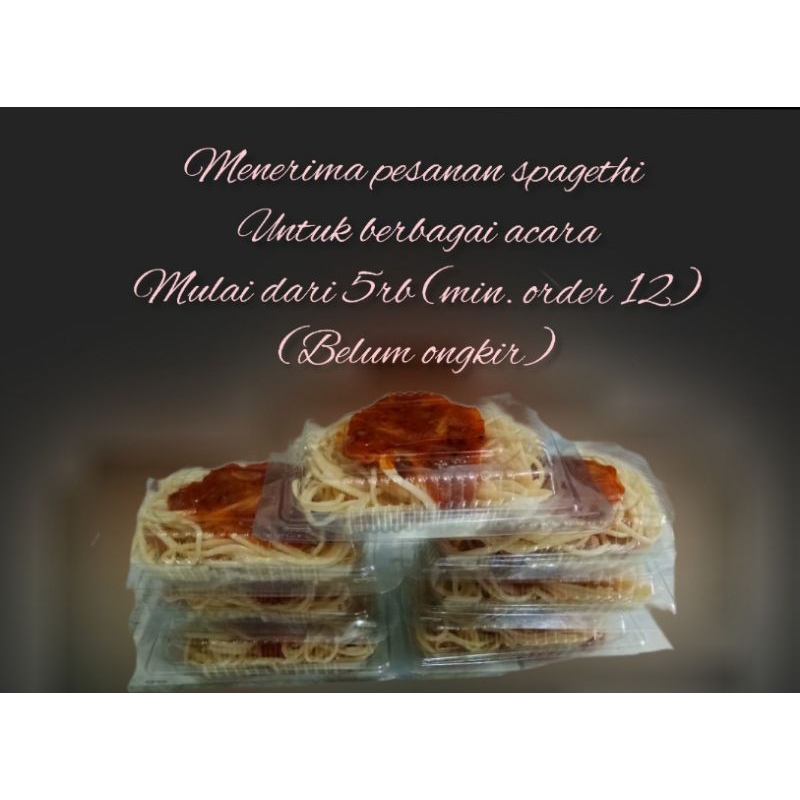 

spagethi langsung jadi untuk acara