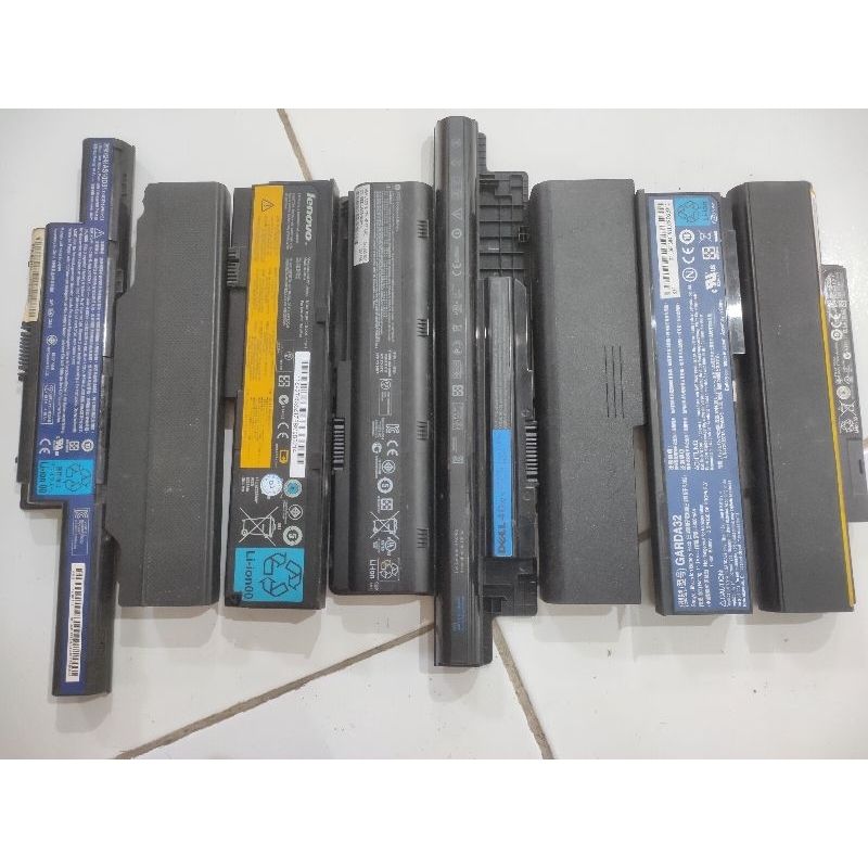 baterai 18650 bekas laptop 6cell dan 4cell