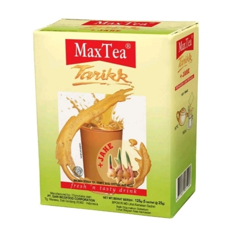 

MaxTea Tarikk Jahe isi 5 sachet