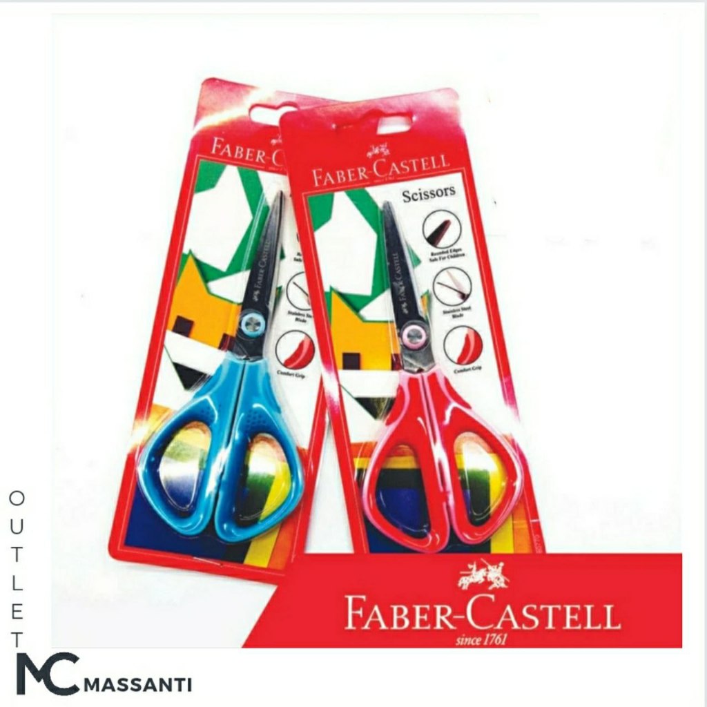 

Gunting Faber Castell 150 mm (6'') 1870 - Merah