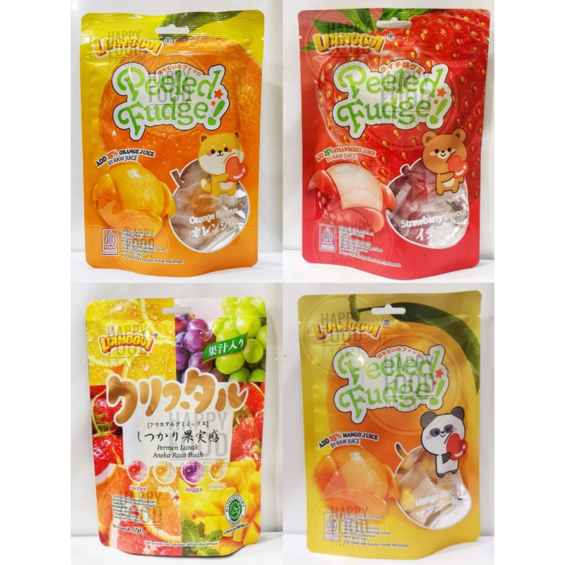 

PERMEN LUNAK PEELED FUDGE RASA FRUTTY 108g | LIANGGUI GUMMY JELLY | MANGGA | STRAWBERRY | JERUK