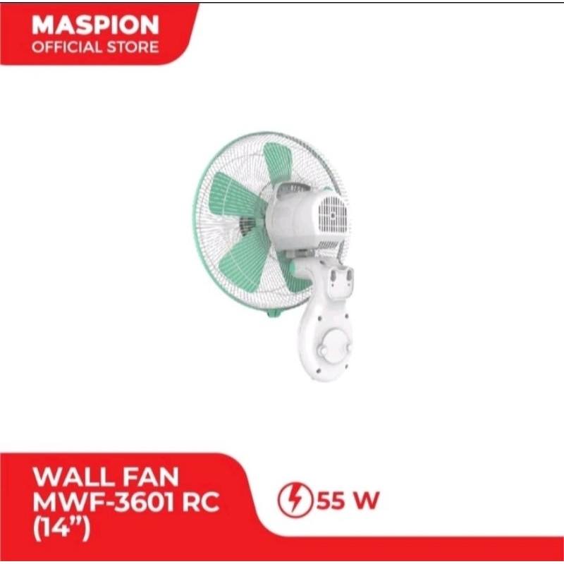 MASPION MWF 3601 RC KIPAS ANGIN DINDING REMOT / WALL FAN 14 INCH / MWF3601RC