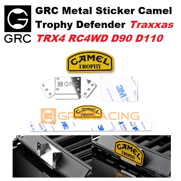 GRC Metal Badge Logo Marcedes Benz G500 4X4 Traxxas TRX4 TRX-4 1/10 Rc