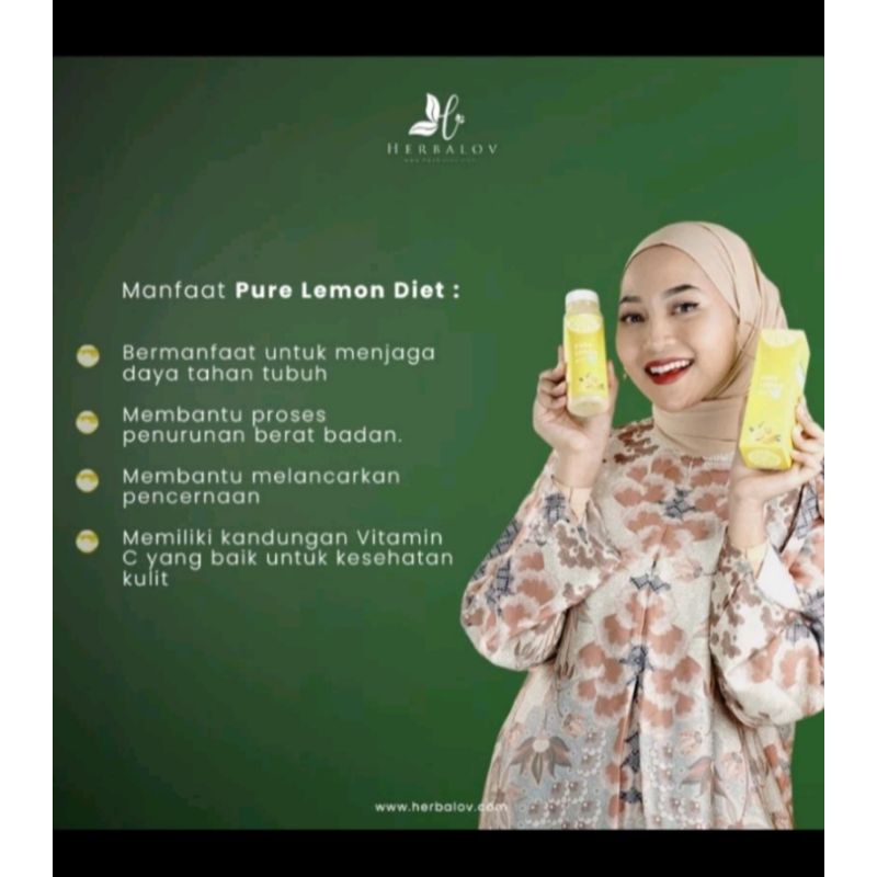 PURE LEMON DIET HERBALOV || SARI LEMON HERBALOV || PURE LEMON DIET