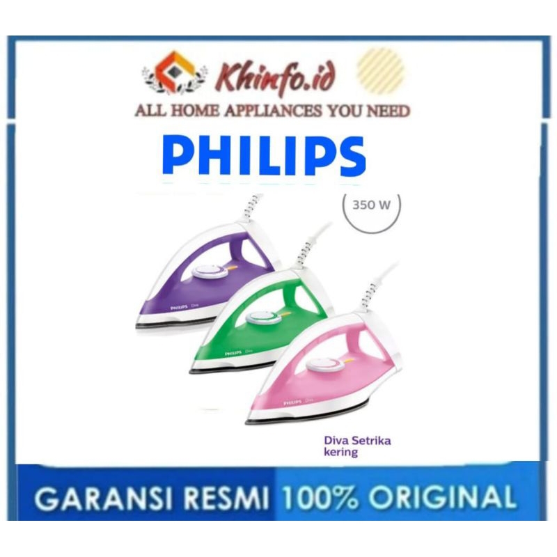 SETRIKA PHILIPS GC 122 SETRIKA DRY IRON GC122/37 UNGU/GOSOKAN PHILIPS GC 122 SETRIKA KERING PHILIPS