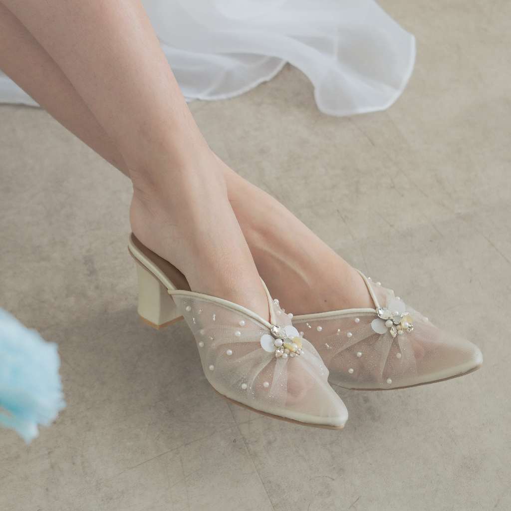 TANASKY - RUBY - Sepatu Heels Wanita 7cm - Wedding Shoes